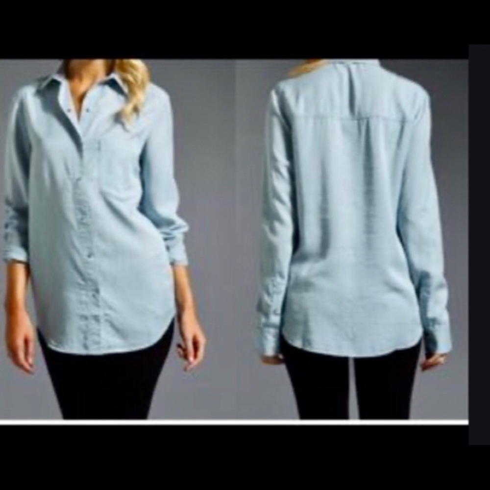 T by Alexander Wang Long Sleeve Button-Down Shirt